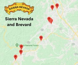 sierra nevada and brevard - brewery trail